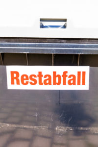 Residual waste, Waste, Container, Recycling, Okeraue, Stadtbad, Wolfenbüttel, Lower Saxony, Germany, Europe Residual waste, Waste, Container, Recycling, Okeraue, Stadtbad, Wolfenbüttel, Lower Saxony, Germany, Europe