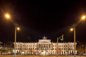 Residenzschloss, Schlossplatz, blaue Stunde, Fassade, Architektur, Nacht, Braunschweig, Niedersachsen, Deutschland, Europa Residenzschloss, Schlossplatz, blaue Stunde, Fassade, Architektur, Nacht, Braunschweig, Niedersachsen, Deutschland, Europa