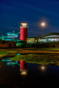 Erlebnisbad Ocean Wave, LED Projekt, Kurpark, blaue Stunde, Norddeich, Norden, Nordsee, Wattenmeer, Ostfriesland, Niedersachsen, Deutschland, Erlebnisbad Ocean Wave, LED Projekt, Kurpark, blaue Stunde, Norddeich, Norden, Nordsee, Wattenmeer, Ostfriesland, Niedersachsen, Deutschland,