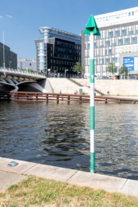 Kronprinzen Bridge, Calatrava Bridge, River Spree, Berlin, Germany Kronprinzen Bridge, Calatrava Bridge, River Spree, Berlin, Germany