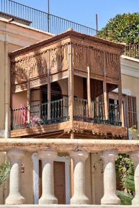 House facade, house view, architecture, town tour, Santiago de Ribera, Mar Menor, autonomous region of Murcia, Spain,