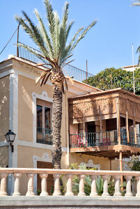House facade, house view, architecture, town tour, Santiago de Ribera, Mar Menor, autonomous region of Murcia, Spain,