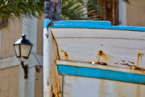 Boat wall, texture, still life, weathered, old, Santiago de Ribera, Mar Menor, autonomous region of Murcia, Spain,