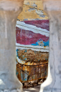 Boat wall, texture, still life, weathered, old, Santiago de Ribera, Mar Menor, autonomous region of Murcia, Spain,