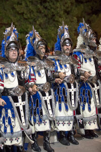 Entrada Cristiana, Moros y Cristianos, Relocation, Desfile, Comparsas, Orihuela, Valencian Community, Province of Alicante, Spain,