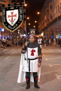 Entrada Cristiana, Moros y Cristianos, Relocation, Desfile, Comparsas, Orihuela, Valencian Community, Province of Alicante, Spain,