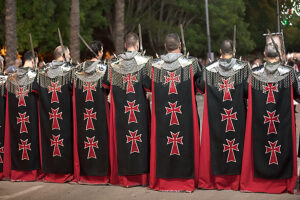 Entrada Cristiana, Moros y Cristianos, Relocation, Desfile, Comparsas, Orihuela, Valencian Community, Province of Alicante, Spain,