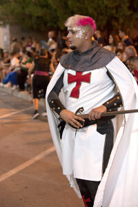Entrada Cristiana, Moros y Cristianos, Relocation, Desfile, Comparsas, Orihuela, Valencian Community, Province of Alicante, Spain,