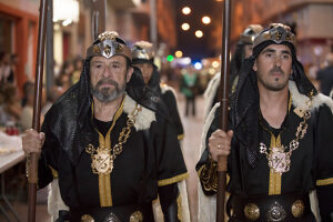Entrada Cristiana, Moros y Cristianos, Relocation, Desfile, Comparsas, Orihuela, Valencian Community, Province of Alicante, Spain,