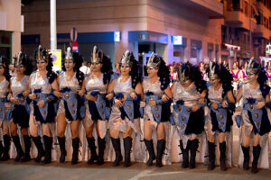 Entrada Cristiana, Moros y Cristianos, Relocation, Desfile, Comparsas, Orihuela, Valencian Community, Province of Alicante, Spain,