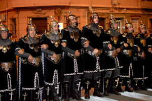 Entrada Cristiana, Moros y Cristianos, Relocation, Desfile, Comparsas, Orihuela, Valencian Community, Province of Alicante, Spain,