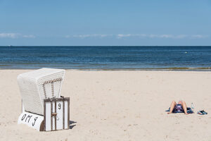 Germany, Mecklenburg-Western Pomerania, Usedom Island, Sunbathing on the beach Germany, Mecklenburg-Western Pomerania, Usedom Island, Sunbathing on the beach