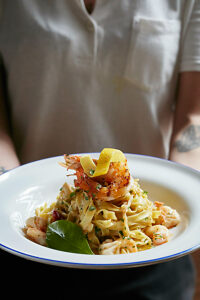 Tagliatelle with seafood