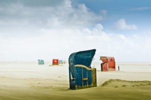 Deutschland, Schleswig-Holstein, Amrum, Sandstrand, Sandbank, Kniepsand, Strandkörbe, Deutschland, Schleswig-Holstein, Amrum, Sandstrand, Sandbank, Kniepsand, Strandkörbe,