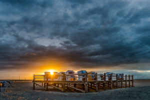 Germany, Schleswig-Holstein, Sankt Peter-Ording, beach tents Germany, Schleswig-Holstein, Sankt Peter-Ording, beach tents