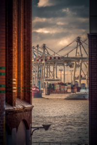 Deutschland, Hamburg, Elbe, Hafen, St. Pauli, Fischmarkt, Toller Ort, Containerterminal Deutschland, Hamburg, Elbe, Hafen, St. Pauli, Fischmarkt, Toller Ort, Containerterminal