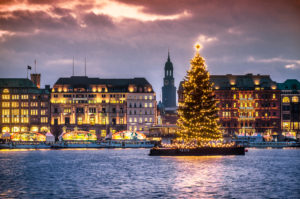 Alstertanne auf der Binnenalster in Hamburg, Deutschland, Europa Alstertanne auf der Binnenalster in Hamburg, Deutschland, Europa