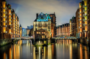 Wasserschlösschen in the Speicherstadt of Hamburg, Germany, Europe Wasserschlösschen in the Speicherstadt of Hamburg, Germany, Europe