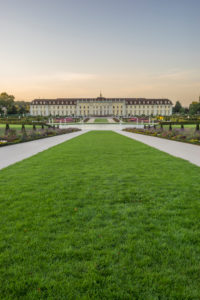 Germany, Baden-Württemberg, Ludwigsburg, Ludwigsburg Palace in the evening Germany, Baden-Württemberg, Ludwigsburg, Ludwigsburg Palace in the evening