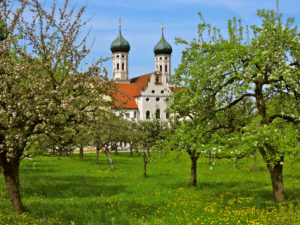 Abbey church St. Benedikt, Benediktbeuern, Germany, Bavaria, Upper Bavaria Abbey church St. Benedikt, Benediktbeuern, Germany, Bavaria, Upper Bavaria