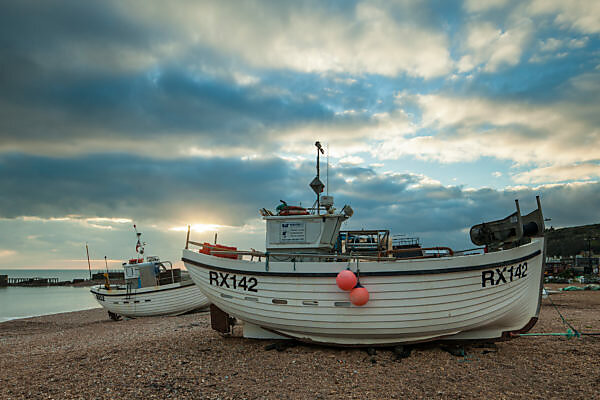 Old Fishing Boat, Beach, Ahlbeck, Usedom Island, Mecklenburg