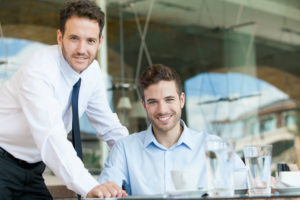 Business partners, portrait