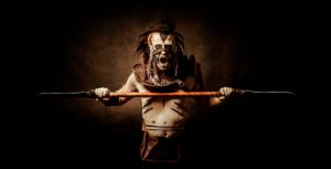 Tribal warrior, battle cry