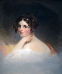 Frances Anne Kemble as Beatrice, oil on canvas painting by Thomas Sully, 1833. Fanny Kemble (1809-1893) was a 19th-century British theatre actress, popular writer, and abolitionist whose published works include plays, poetry, eleven volumes of memoirs, travel writing, and works about the theatre.