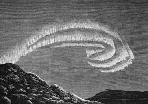 Northern Lights in Lapland, by Sophus Tromholt, 1885.