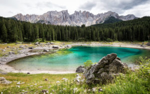Italien, Südtirol, Dolomiten, Karersee Italien, Südtirol, Dolomiten, Karersee