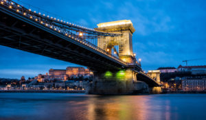 Hungary, Budapest, Chain Bridge Hungary, Budapest, Chain Bridge