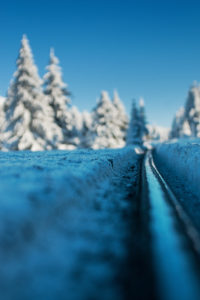 Brocken Railway, Winter Landscape, Brocken, Harz, Germany Brocken Railway, Winter Landscape, Brocken, Harz, Germany