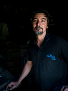 Habitation la Favorite, rum distillery, Franck Dormoy in the rum cellar, distillation with steam engine same as 100 years ago Habitation la Favorite, rum distillery, Franck Dormoy in the rum cellar, distillation with steam engine same as 100 years ago