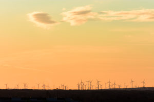 Wind turbines in Marchfeld, Lower Austria, Austria Wind turbines in Marchfeld, Lower Austria, Austria