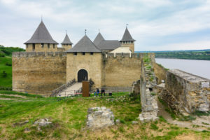Khotyn, castle Khotyn Fortress, Dniester River in Chernivtsi Oblast, Ukraine Khotyn, castle Khotyn Fortress, Dniester River in Chernivtsi Oblast, Ukraine