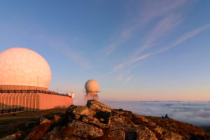 Koralpe, Radar system (Goldhaube, gold cap) of the Federal Army, mountain Grosser Speikkogel, mountain Koralpe, radome in Austria, Carinthia, Koralpe, Radar system (Goldhaube, gold cap) of the Federal Army, mountain Grosser Speikkogel, mountain Koralpe, radome in Austria, Carinthia,