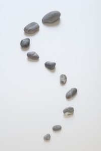 Pebbles in S - form placed, Pebbles in S - form placed,