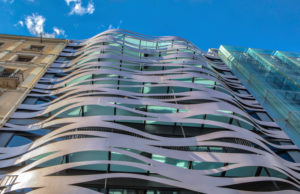 Barcelona City, modern building, Paseig de Gracia Avenue, Spain Barcelona City, modern building, Paseig de Gracia Avenue, Spain
