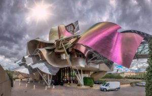 El Ciego City, Frank Gehry architect, La Rioja Area, Logroño province, Marques de Riscal Hotel, Spain, wine cellar El Ciego City, Frank Gehry architect, La Rioja Area, Logroño province, Marques de Riscal Hotel, Spain, wine cellar