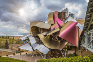 El Ciego City, Frank Gehry architect, La Rioja Area, Logroño province, Marques de Riscal Hotel, Spain, wine cellar El Ciego City, Frank Gehry architect, La Rioja Area, Logroño province, Marques de Riscal Hotel, Spain, wine cellar