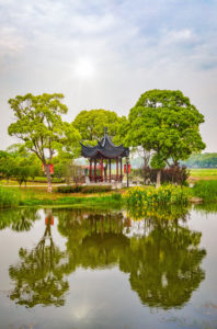China, Shanghai, Zhujiajiaozhen City, garden China, Shanghai, Zhujiajiaozhen City, garden