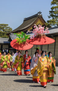 Japan, Kyoto City, Aoi Matsuri, Festival, Ladies of the Court Parading Japan, Kyoto City, Aoi Matsuri, Festival, Ladies of the Court Parading
