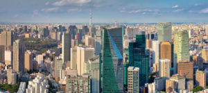Japan, Tokyo City, Shimbashi area panorama Japan, Tokyo City, Shimbashi area panorama