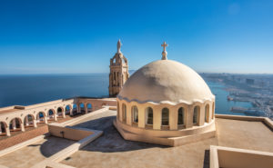 Argelia, Oran City, Church at Djebel Murjadjo Mountain, panorama Argelia, Oran City, Church at Djebel Murjadjo Mountain, panorama