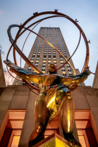 USA, New York City, Manhattan,, Rockefellar Center, The Titan USA, New York City, Manhattan,, Rockefellar Center, The Titan