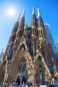 Spain, Catalonia, Barcelona City, Gaudi's Sagrada Familia Basilica Spain, Catalonia, Barcelona City, Gaudi's Sagrada Familia Basilica