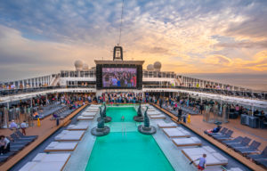 Italy, MSC Bellissima Cruiser Ship, Top Deck Italy, MSC Bellissima Cruiser Ship, Top Deck