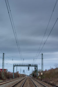 Germany, Baden-Württemberg, Weingarten (Baden), track system. Germany, Baden-Württemberg, Weingarten (Baden), track system.