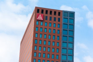 Germany, Hesse, Frankfurt, skyscraper of IG Metall. Germany, Hesse, Frankfurt, skyscraper of IG Metall.