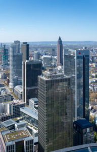 Deutschland, Hessen, Frankfurt, Blick vom Main Tower nach Westen. Deutschland, Hessen, Frankfurt, Blick vom Main Tower nach Westen.